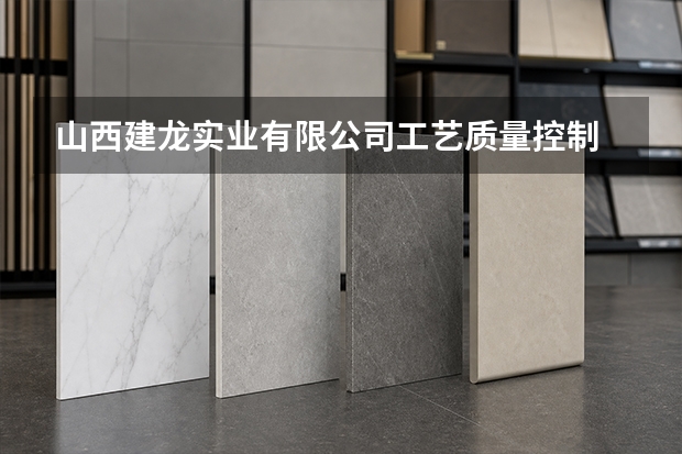 山西建龙实业有限公司工艺质量控制