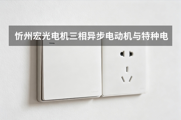 忻州宏光电机三相异步电动机与特种电机怎么选才稳当