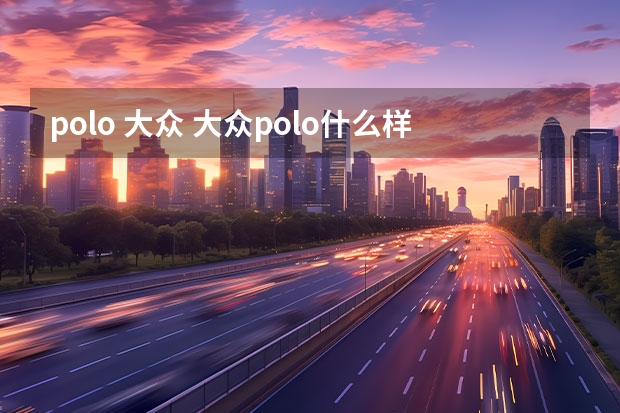 polo 大众 大众polo什么样