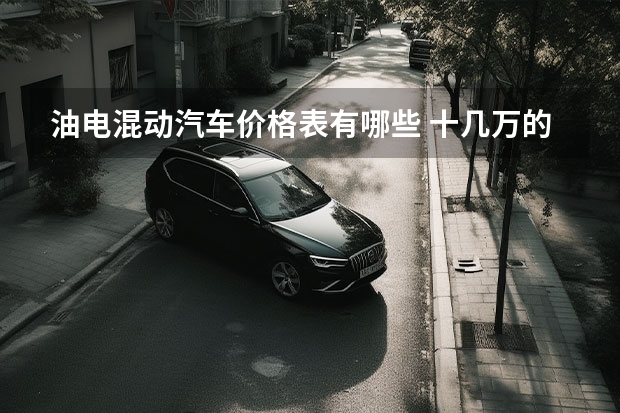油电混动汽车价格表有哪些 十几万的油电混合
