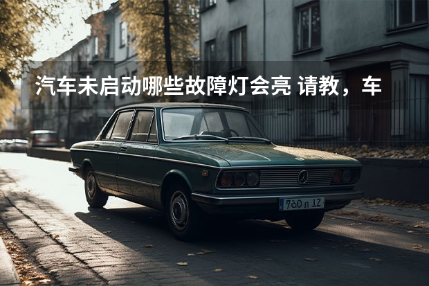 汽车未启动哪些故障灯会亮 请教，车子未发动时发动机指示灯和机油指示灯亮正常吗