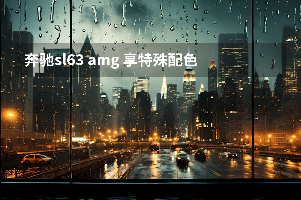 奔驰sl63 amg 享特殊配色 AMG SL高级定制版官图发布 三种动力可选