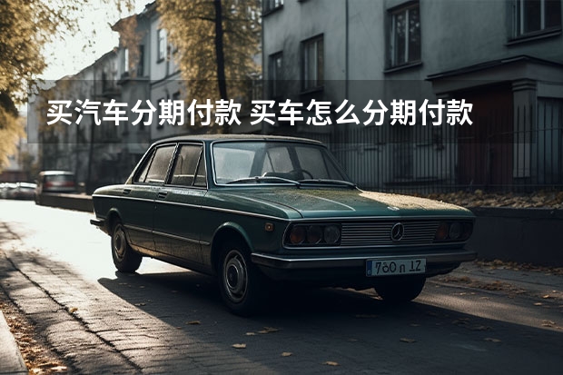买汽车分期付款 买车怎么分期付款