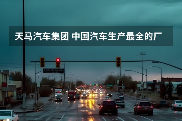天马汽车集团 中国汽车生产最全的厂家有哪些？