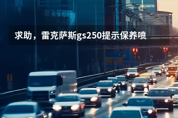 求助，雷克萨斯gs250提示保养喷油器，怎么解