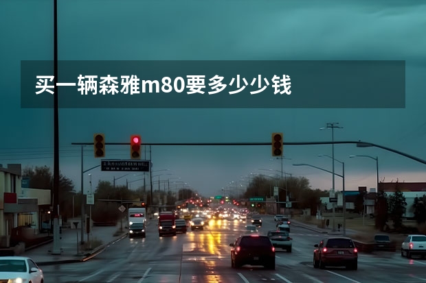 买一辆森雅m80要多少少钱