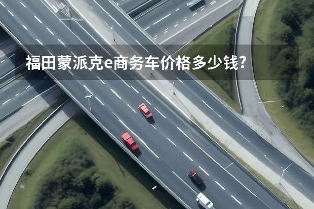 福田蒙派克e商务车价格多少钱?