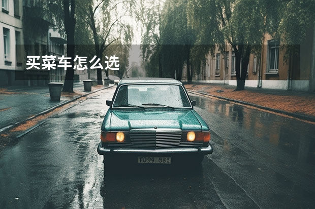 买菜车怎么选