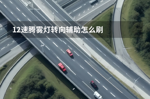 12速腾雾灯转向辅助怎么刷