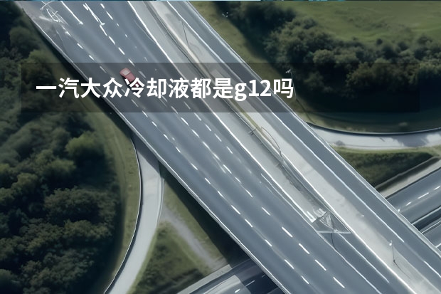 一汽大众冷却液都是g12吗