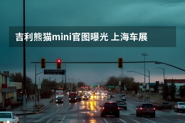 吉利熊猫mini官图曝光 上海车展探馆：吉利星越L实车曝光