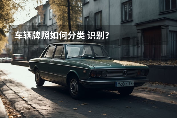 车辆牌照如何分类 识别？