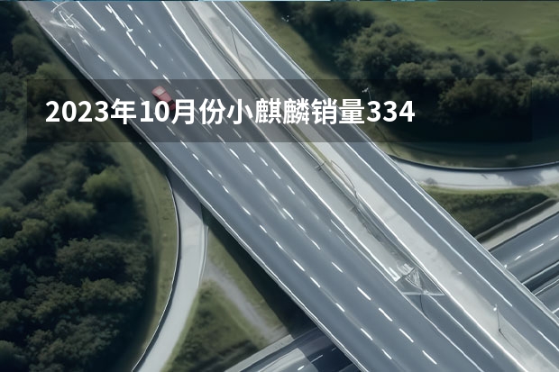 2023年10月份小麒麟销量334台, 同比增长51.13%