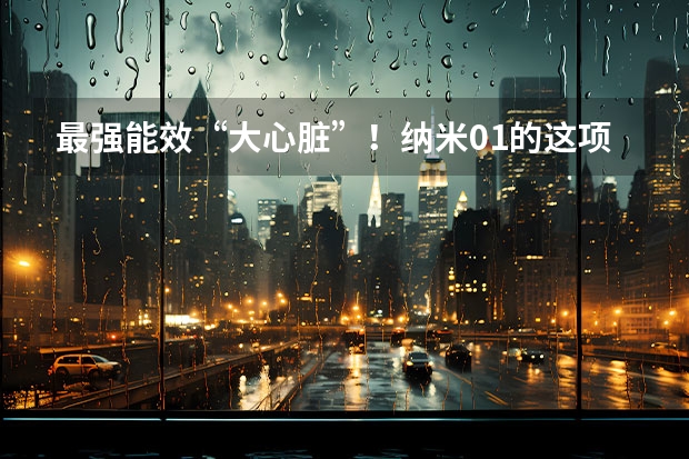 最强能效“大心脏”！纳米01的这项技术做到行业顶级