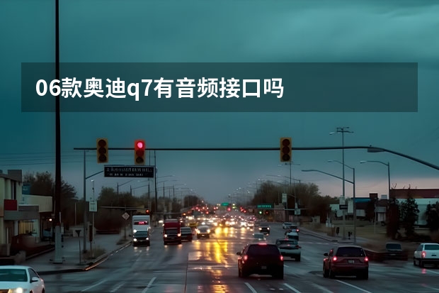 06款奥迪q7有音频接口吗