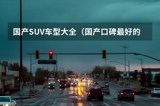 国产SUV车型大全（国产口碑最好的SUV车排名）