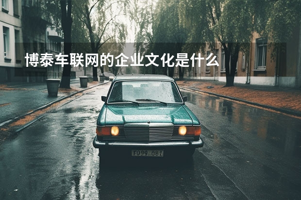 博泰车联网的企业文化是什么