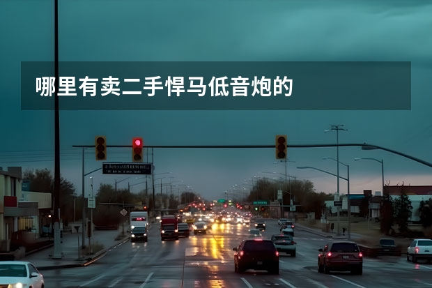 哪里有卖二手悍马低音炮的