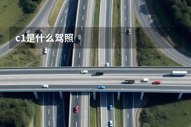 c1是什么驾照
