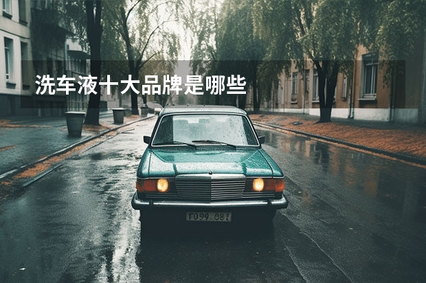 洗车液十大品牌是哪些