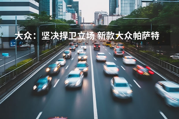 大众：坚决捍卫立场 新款大众帕萨特申报图曝光
