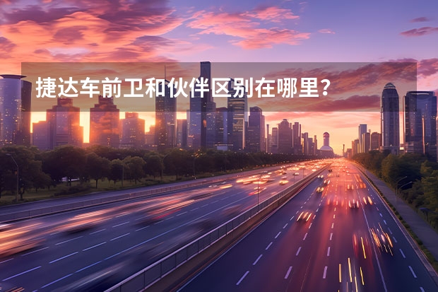 捷达车前卫和伙伴区别在哪里？