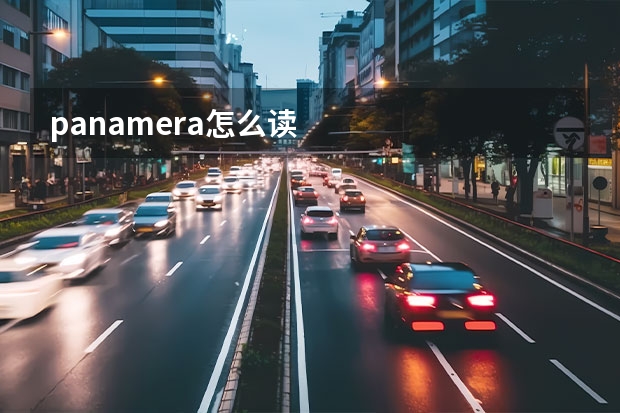 panamera怎么读
