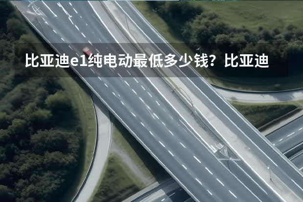 比亚迪e1纯电动最低多少钱？比亚迪e1价格