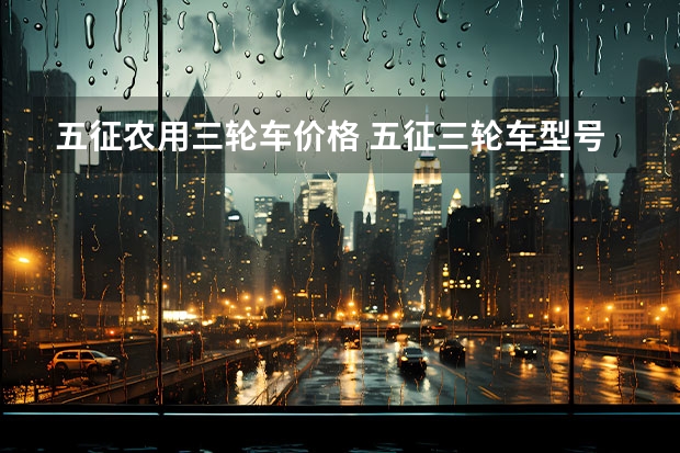 五征农用三轮车价格 五征三轮车型号大全