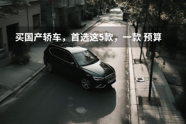 买国产轿车，首选这5款，一款 预算5万，买国产车好，还是买二手车更合适？