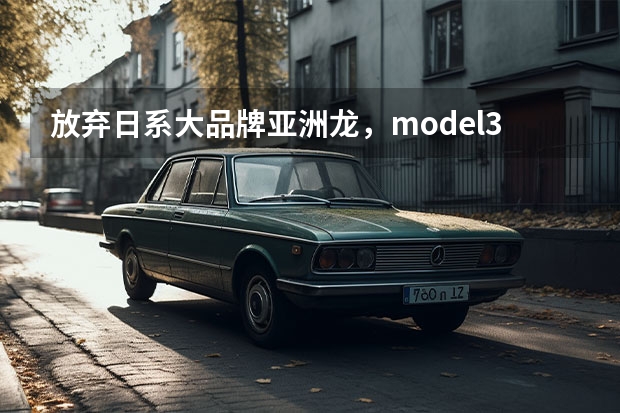 放弃日系大品牌亚洲龙，model3、modelY怎么选