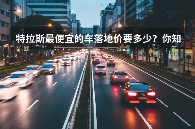特拉斯最便宜的车落地价要多少？你知道吗？
