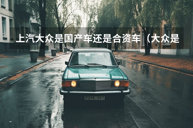 上汽大众是国产车还是合资车（大众是国产还是合资车？）