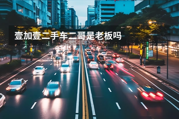 壹加壹二手车二哥是老板吗