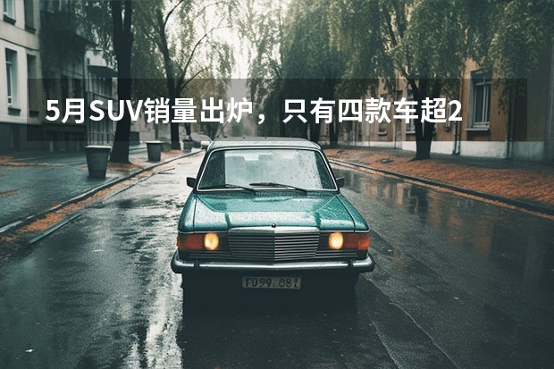 5月SUV销量出炉，只有四款车超2万辆，比亚迪遗憾丢冠（5月SUV销量排行榜）