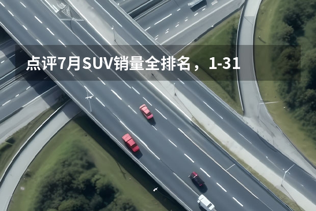 点评7月SUV销量全排名，1-314位你的爱车排第几？（7月SUV销量排行榜出炉，Model Y销量降了一半多）