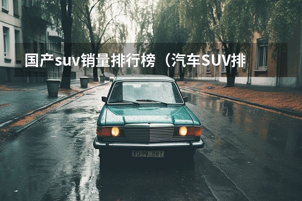 国产suv销量排行榜（汽车SUV排行榜前十名）