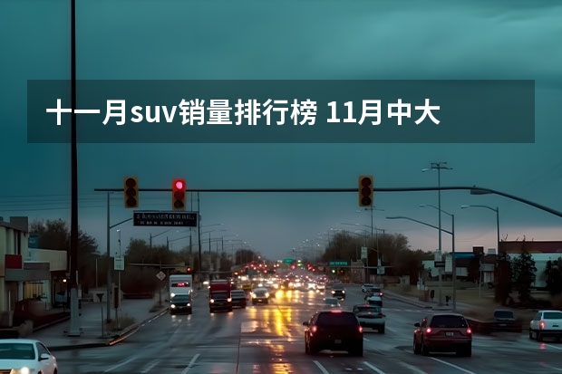 十一月suv销量排行榜 11月中大型suv销量排行榜