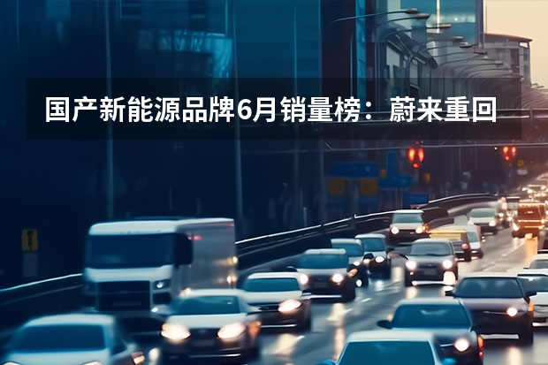国产新能源品牌6月销量榜：蔚来重回万辆，理想破3万大关 理想首破3万辆！6月新势力销量公布 小鹏仍需努力