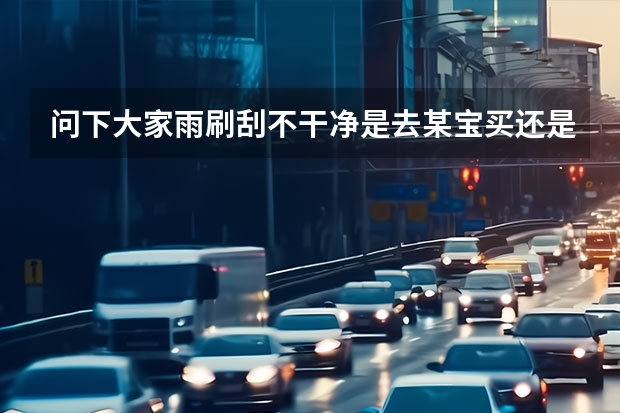 问下大家雨刷刮不干净是去某宝买还是去4S店换？（雨刮器双胶条好还是单胶条好？双胶条雨刮对比普通雨刮器）