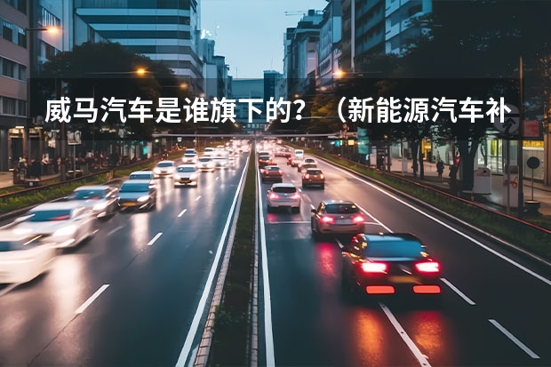 威马汽车是谁旗下的？（新能源汽车补贴政策？）