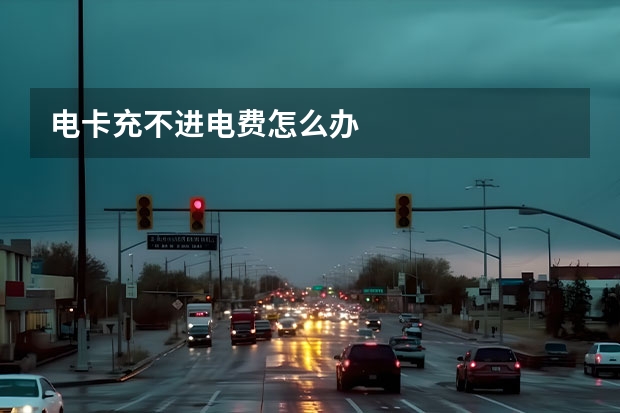 电卡充不进电费怎么办