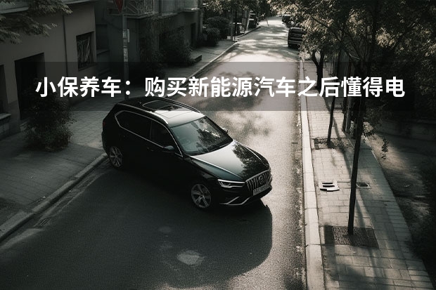 小保养车：购买新能源汽车之后懂得电池怎么养护