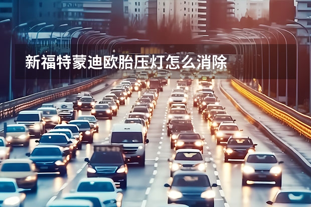 新福特蒙迪欧胎压灯怎么消除