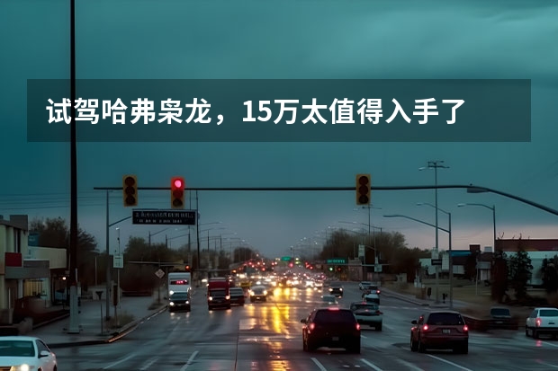 试驾哈弗枭龙，15万太值得入手了 四驱性能、两驱能耗？试驾哈弗枭龙MAX，用数据来验证实力