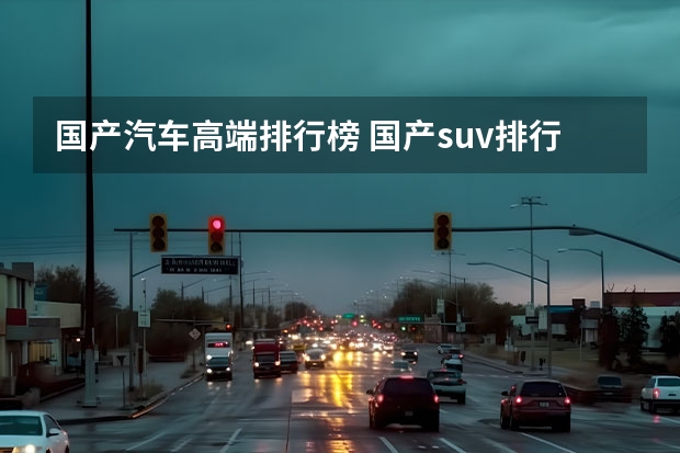 国产汽车高端排行榜 国产suv排行榜前十名