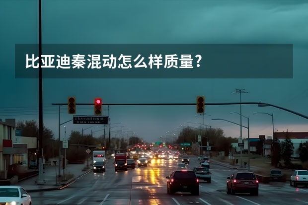 比亚迪秦混动怎么样质量?