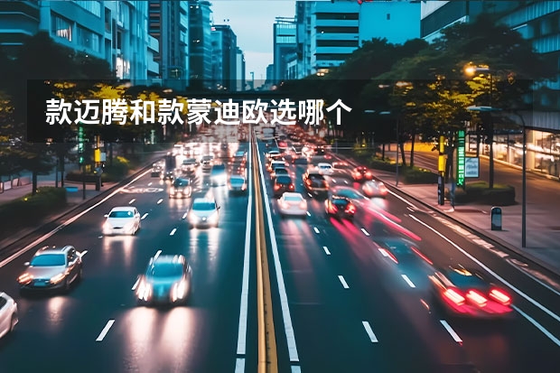 款迈腾和款蒙迪欧选哪个