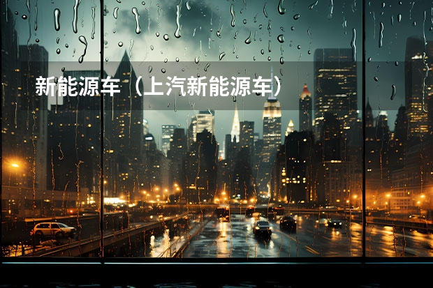 新能源车....（上汽新能源车）
