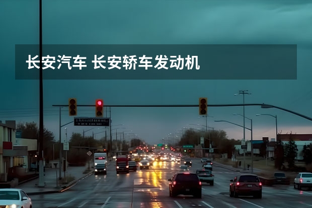 长安汽车 长安轿车发动机